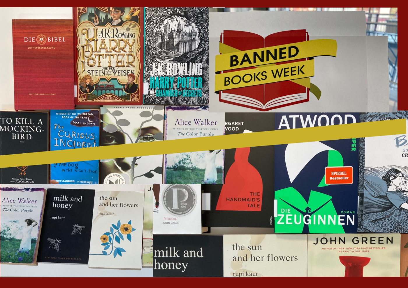 Banned books Bibliothek