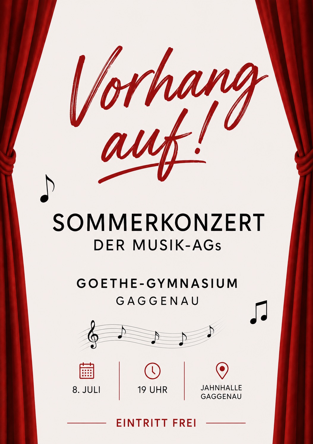 Sommerkonzert 2026 Plakat
